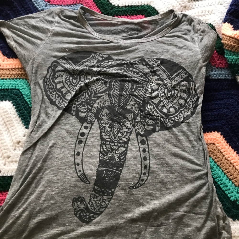 Gray shirt